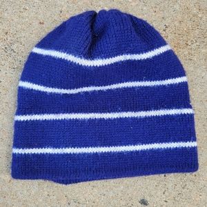 Marceau Sports 100% Blue Wool Beanie